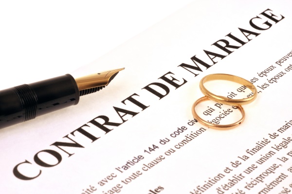 Choisir un contrat de mariage